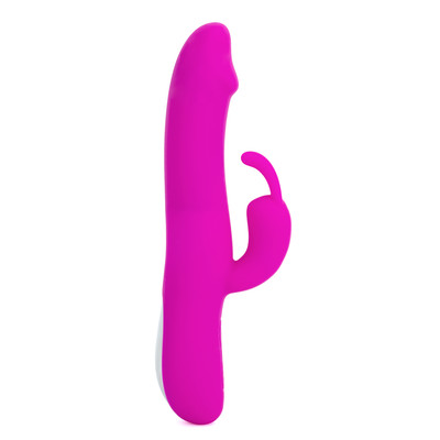 Foto 2 do produto Vibrador Rabbit com Estimulador Clitoriano em Formato de Coelho, 7 Modos de Vibração, 7 Movimentos de Impulso e Resistência à Água - Natural Motion | 12 x 3,5 cm