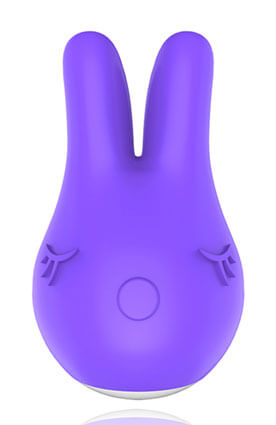 Nelly - Estimulador Clitoriano Recarregável em Forma de Coelho com 6 Modos de Vibração - 9,5 x 5,5 cm | Cor: Roxo - 2