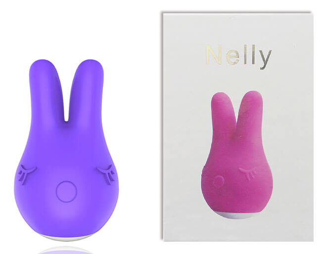 Nelly - Estimulador Clitoriano Recarregável em Forma de Coelho com 6 Modos de Vibração - 9,5 x 5,5 cm | Cor: Roxo - 1