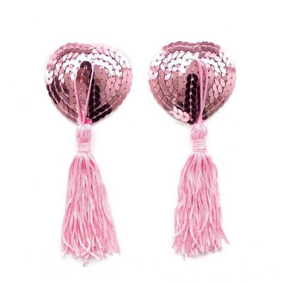 Foto 5 do produto Nipple Cover Coração Pompom com Paete - Pleasure Dreams | Disponível em 8 Cores