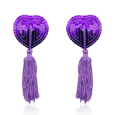 Foto 6 do produto Nipple Cover Coração Pompom com Paete - Pleasure Dreams | Disponível em 8 Cores