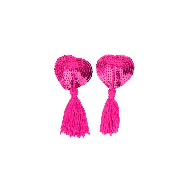 Nipple Cover Coração Pompom com Paete - Pleasure Dreams | Disponível em 8 Cores - 8