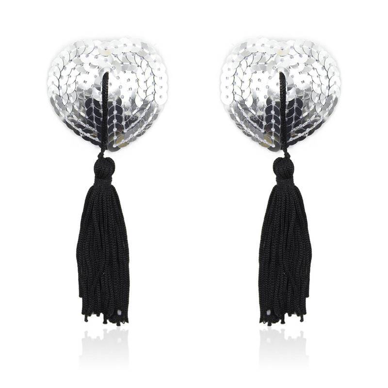 Nipple Cover Coração Pompom com Paete - Pleasure Dreams | Disponível em 8 Cores - 4