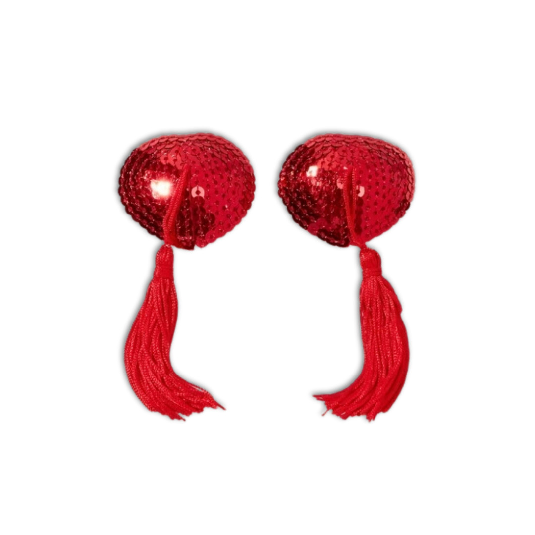 Nipple Cover Coração Pompom com Paete - Pleasure Dreams | Disponível em 8 Cores - 2