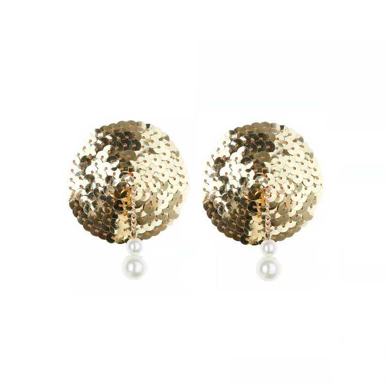 Nipple Cover de Paete Dourado com Strass - Pleasure Dreams - 2