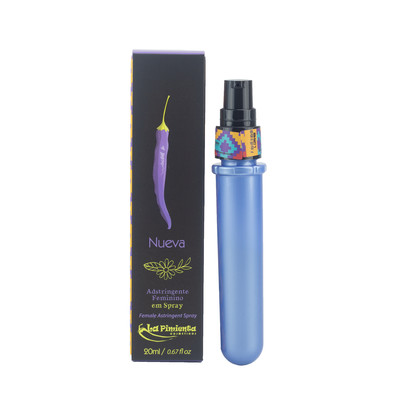 Gel Adstringente Feminino em Spray que Reduz os Tecidos do Canal Vaginal e Embalagem em Formato de Personal - La Pimienta Nueva | 20 ml