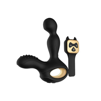 Foto 5 do produto Nvtoys Cako - Massageador Estimulador de Próstata Recarregável com 10 Modos de Vibração, Função de Aquecimento, Rotação 360° e Controle Remoto sem Fio - 8,9 x 3 cm