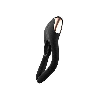 Foto 3 do produto Anel Peniano Recarregável em Silicone com 10 Modos de Vibração e 10 Níveis de Choques - Nvtoys Tide Remote Control Multi Vibrator