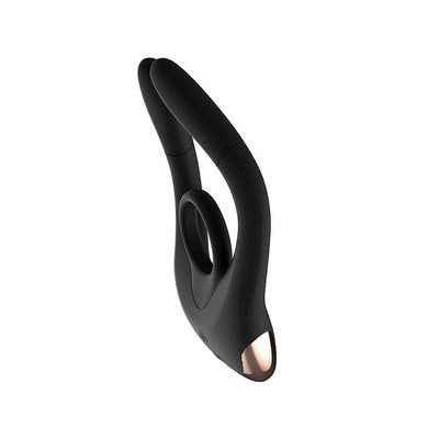 Foto 4 do produto Anel Peniano Recarregável em Silicone com 10 Modos de Vibração e 10 Níveis de Choques - Nvtoys Tide Remote Control Multi Vibrator