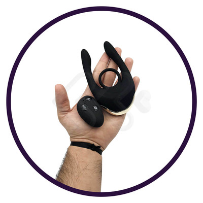Foto 6 do produto Anel Peniano Recarregável em Silicone com 10 Modos de Vibração e 10 Níveis de Choques - Nvtoys Tide Remote Control Multi Vibrator