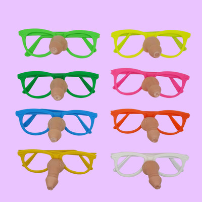 Óculos Erótico com Mini Pênis - FestaChic | 14,5 x 5 cm | Disponível em 9 Cores