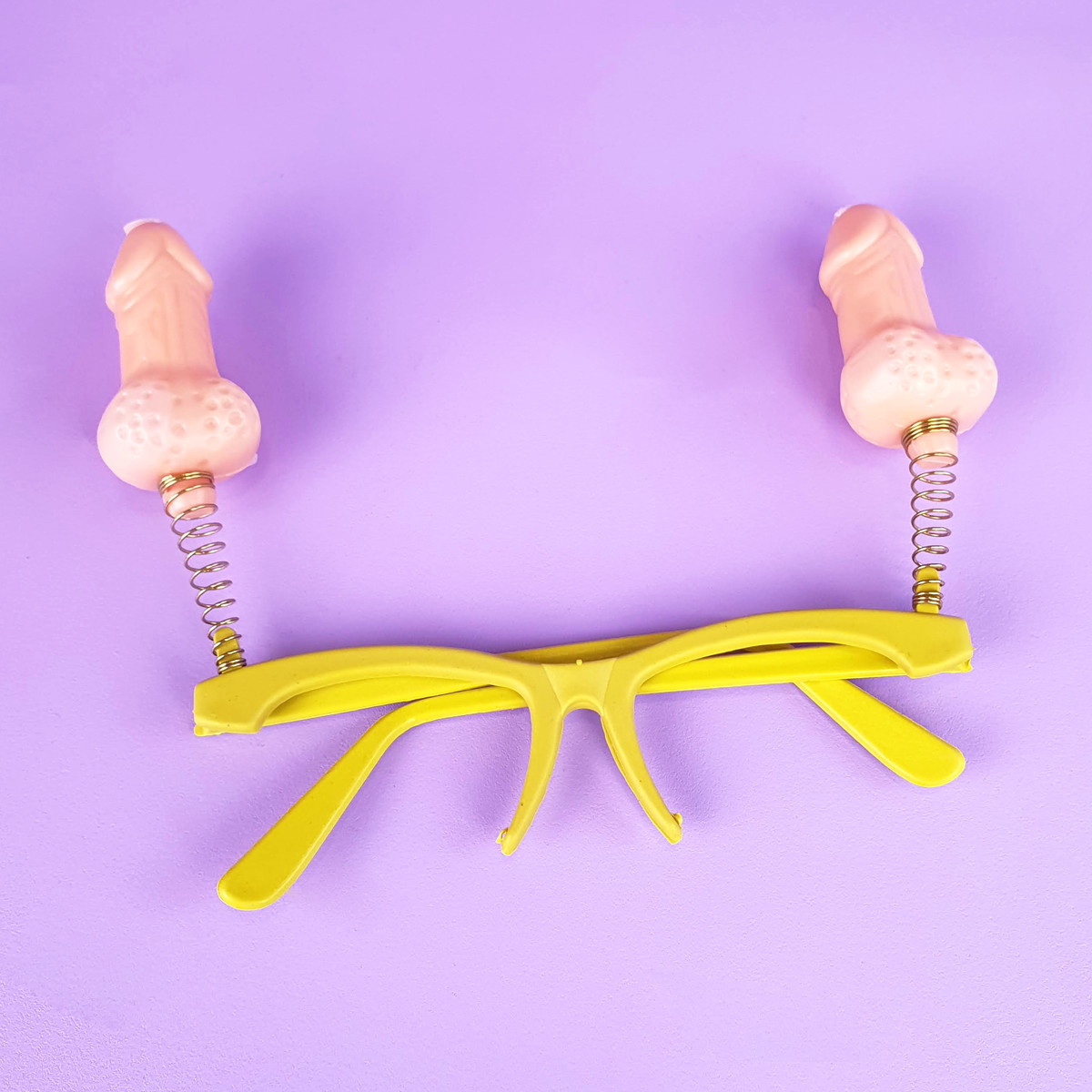 Óculos Erótico com Mola e Mini Pênis - FestaChic | 14,5 x 3,5 cm | Disponível em 7 Cores - 7