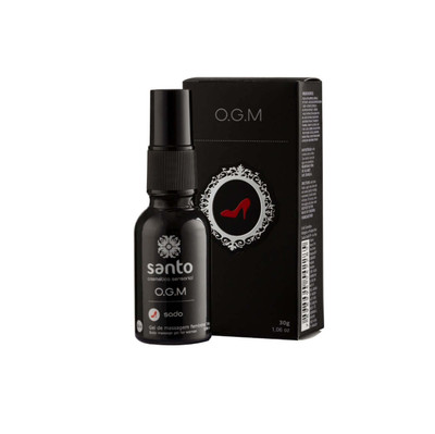 Gel Excitante Feminino Vegano Facilitador de Orgasmo com Efeito de Aquecimento e Vibração - Santo O.G.M (Orgasm) Sado | 30 G
