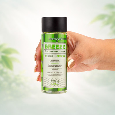 Óleo Beijável Para Massagem com Terpenos - Feitiços Aromáticos Breeze | 120ml