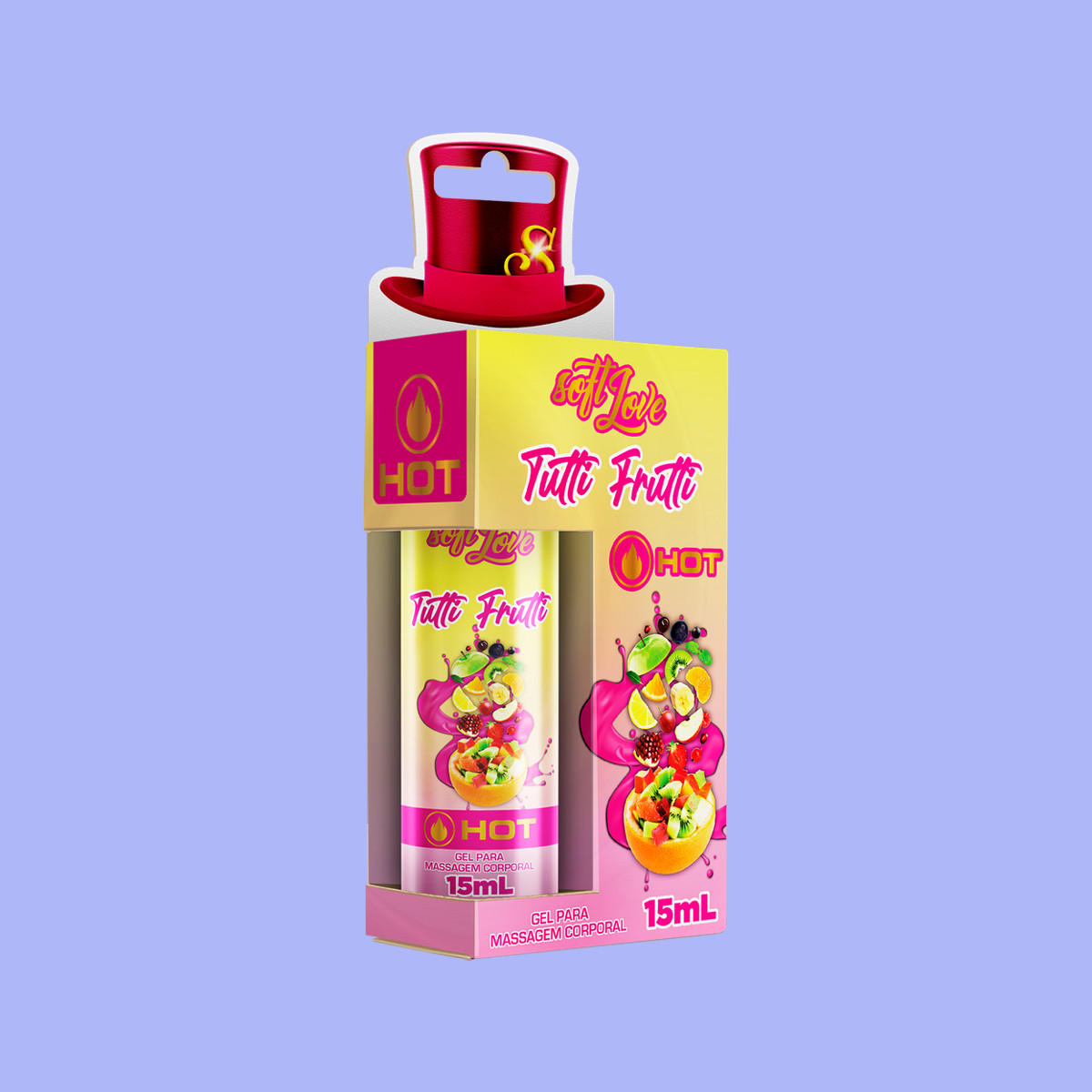 Óleo Para Massagem Beijável com Efeito de Aquecimento - Soft Love Hot | 15 ml | Disponível em 5 Sabores - 4