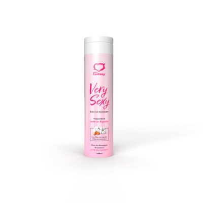 Óleo de Massagem Corporal Aromático com Óleo de Amêndoas e Algodão - Sexy Fantasy Very Sexy | 100 ml | Disponível em 3 Aromas