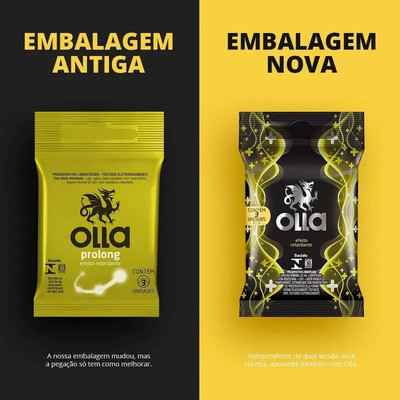 Foto 5 do produto Preservativo Lubrificado que Retarda a Ejaculação Precoce - Olla Efeito Retardante - 3 Unidades
