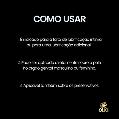 Foto 2 do produto Gel Lubrificante Transparente à Base De Água - Olla Gel | 50 G