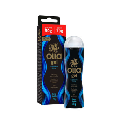 Gel Lubrificante Transparente à Base De Água - Olla Gel | Leve 70 Gramas e Pague 50 Gramas