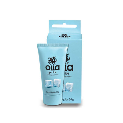 Foto 1 do produto Olla Gel Ice - Gel Lubrificante com Efeito que Esfria Transparente à Base De Água - 50 Gramas