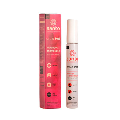 Gel Beijável para Sexo Oral com Efeito Hot ou Ice - Santo Funcionais Orale | 30 ml | Disponível em 8 Sabores
