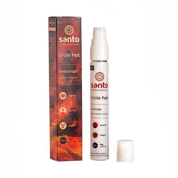 Gel Beijável para Sexo Oral com Efeito Hot ou Ice - Santo Funcionais Orale | 30 ml | Disponível em 8 Sabores - 5