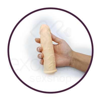Foto 3 do produto Capa Peniana em Silicone com Preenchimento e Vibração Única - Orgasm Generator | 16,5 x 4 cm | Disponível em 3 Cores