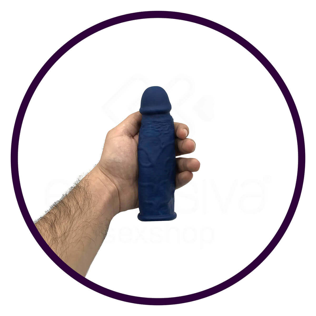 Capa Peniana em Silicone com Preenchimento e Vibração Única - Orgasm Generator | 16,5 x 4 cm | Disponível em 3 Cores - 9