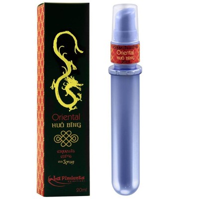 Gel Corporal com Efeito que Esquenta e Esfria em Spray e Embalagem em Formato de Personal - Oriental Huo Bing - 20 ml