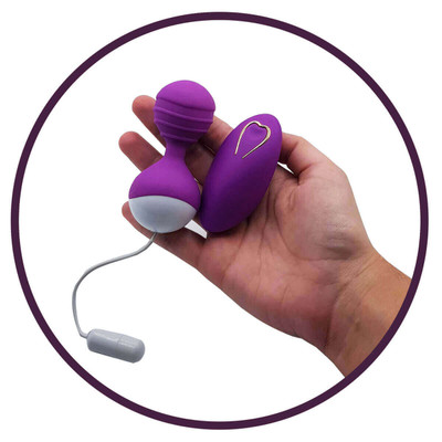 Foto 3 do produto OTTT - Cápsula Vibratória Recarregável em Silicone com 10 Modos de Vibrações e Controle Remoto sem Fio - 8 x 3,6 cm