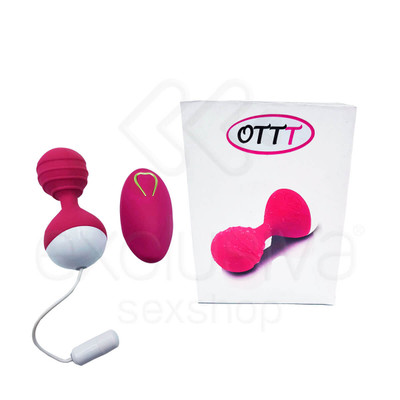Foto 1 do produto OTTT - Cápsula Vibratória Recarregável em Silicone com 10 Modos de Vibrações e Controle Remoto sem Fio - 8 x 3,6 cm  | Cor: Magenta