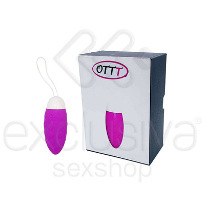 Foto 1 do produto OTTT - Cápsula Vibratória com Textura, Recarregável e 10 Modos de Vibrações - 8 x 3,2 cm | Cor: Roxo