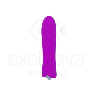 Foto 2 do produto OTTT - Cápsula Vibratória com Única Vibração e Capa em Silicone - 11 x 2,2 cm