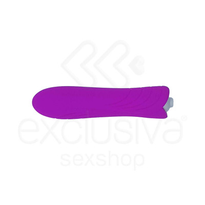 Foto 3 do produto OTTT - Cápsula Vibratória com Única Vibração e Capa em Silicone - 11 x 2,2 cm