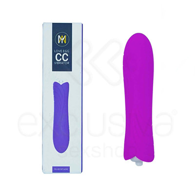 Foto 1 do produto OTTT - Cápsula Vibratória com Única Vibração e Capa em Silicone - 11 x 2,2 cm