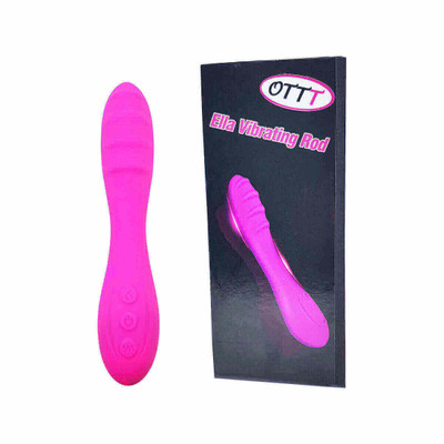 Foto 1 do produto OTTT - Vibrador Estimulador de Ponto G em Silicone com 7 Modos de Vibração e Auto Aquecimento - 13 x 3,5 cm