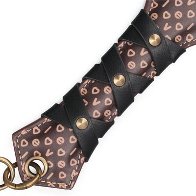 Foto 4 do produto Palmatória em Couro Sintético com Detalhes - Lovetoy Rebellion Reign Love Paddle | 37 x 7,5 cm
