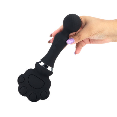 Palmatória Gatinho em Silicone, 5 Intensidades de Choque e Massageador com 10 Modos de Vibração - You Vibe | 24,5 x 9 cm