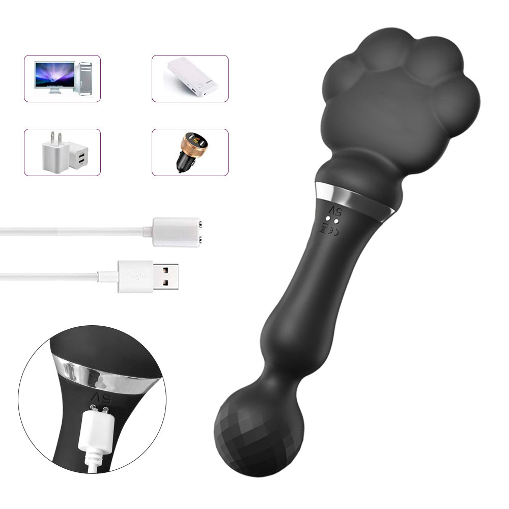 Palmatória Gatinho em Silicone, 5 Intensidades de Choque e Massageador com 10 Modos de Vibração - You Vibe | 24,5 x 9 cm - 3