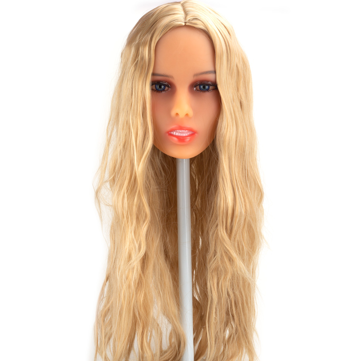 Pamella - Boneca Realística em TPE com Pele Morena, Cabelo Loiro Longo, Olhos Verdes, Seios Fartos, Vértebras em Aço e Acessórios - 49 Kg e 1,63 Metros de Altura - 14