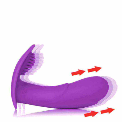 Foto 5 do produto Papa Massage - Estimulador de Clítoris com Penetrador que Estimula o Ponto G Recarregável, 7 Modos de Pulsações, Resistência à Água e Controle Remoto - 13,5 x 3,4 cm | Cor: Roxo