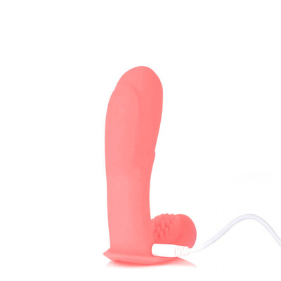 Foto 5 do produto Estimulador de Clítoris com Penetrador que Estimula o Ponto G Recarregável, 7 Modos de Pulsações, Resistência à Água e Controle Remoto - Papa Massage - 13,5 x 3,4 cm | Cor: Rosa