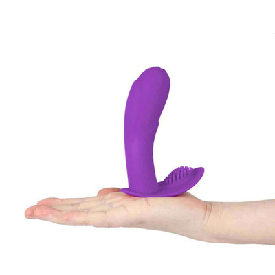 Foto 7 do produto Papa Massage - Estimulador de Clítoris com Penetrador que Estimula o Ponto G Recarregável, 7 Modos de Pulsações, Resistência à Água e Controle Remoto - 13,5 x 3,4 cm | Cor: Roxo