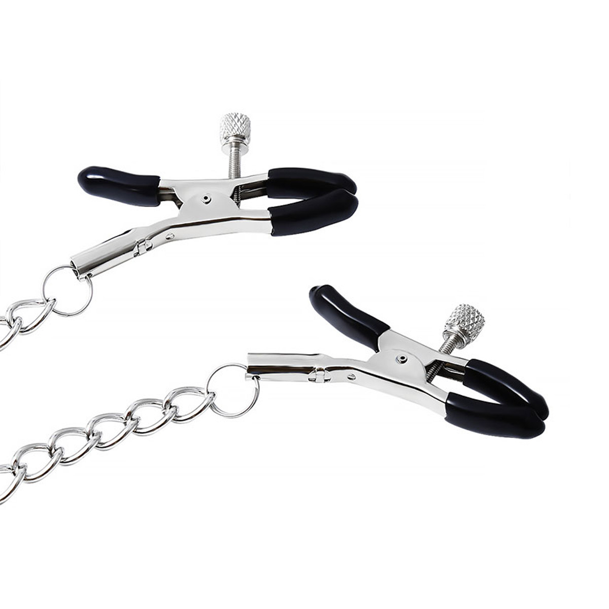 Par de Grampos para Mamilos com Regulagem e Pingente Escrito "BITCH" - 3R Import - 5