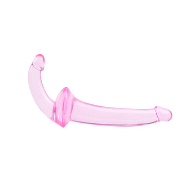 Foto 3 do produto Penetrador Strap On Duplo em Jelly com Glande Definida - Double Fun For Women | 17 x 3,1 cm | 10,2 x 2,3 cm