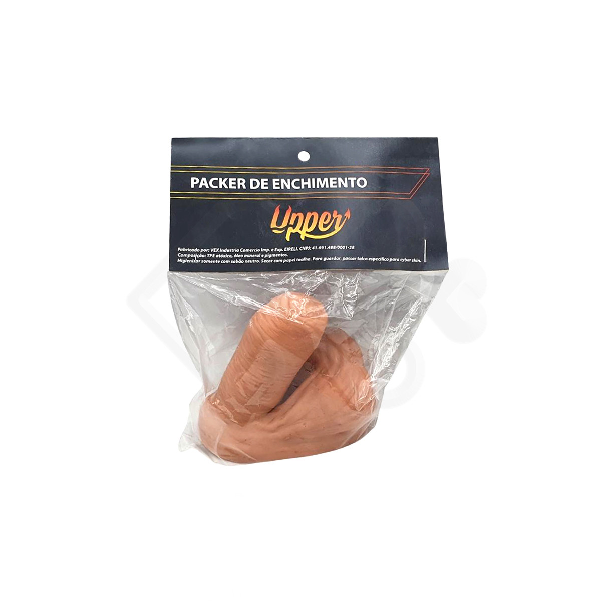 Pênis Packer Enchimento em Cyberskin para Dar Volume na Calça - Upper Jack - 8,5 x 9,2 cm | Disponível em 2 Cores - 2