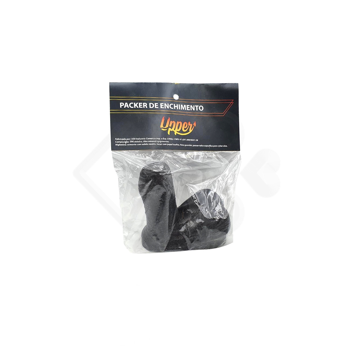 Pênis Packer Enchimento em Cyberskin para Dar Volume na Calça - Upper Jack - 8,5 x 9,2 cm | Disponível em 2 Cores - 5