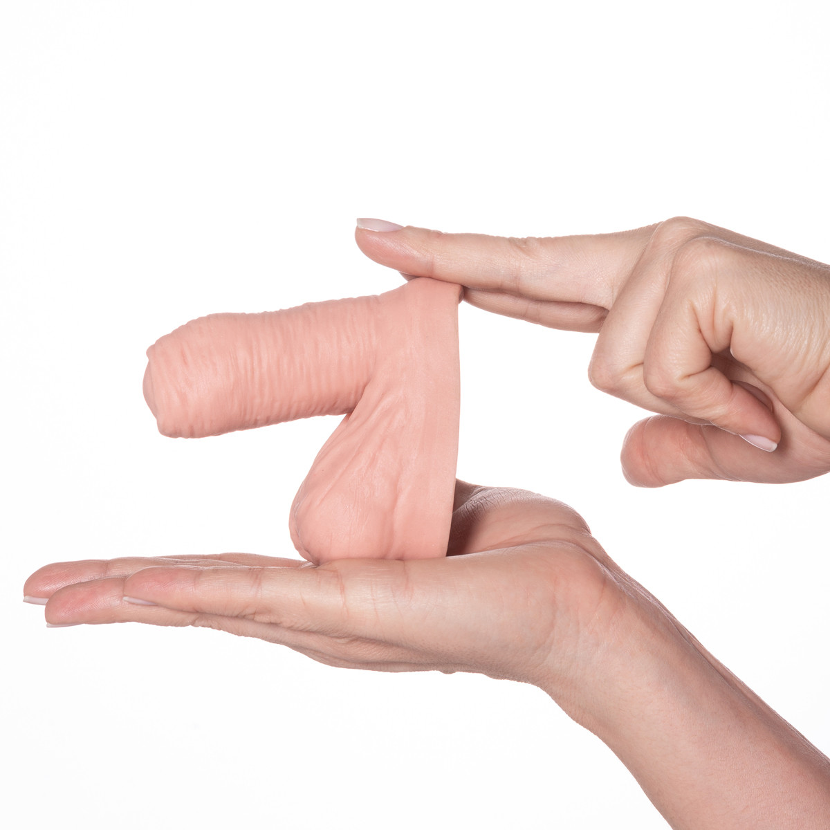 Pênis Packer Enchimento em Cyberskin para Dar Volume na Calça - Upper Jack - 8,5 x 9,2 cm | Disponível em 2 Cores - 6