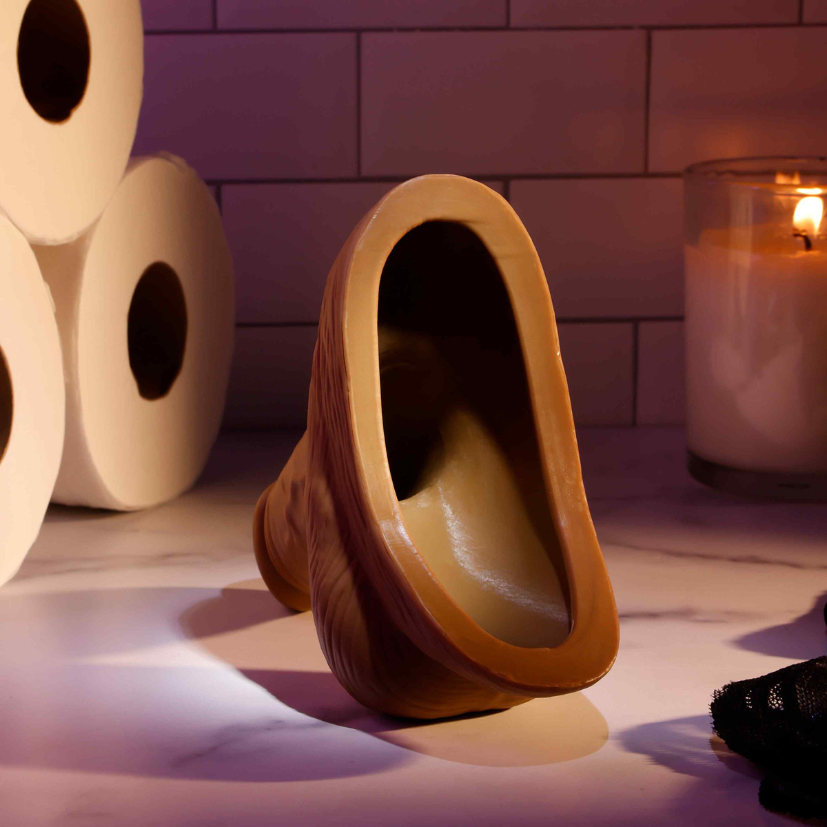 Pênis Packer Realista em Silicone com Abertura em Funil - Gender X Stand To Pee | Disponível em 3 Cores - 7