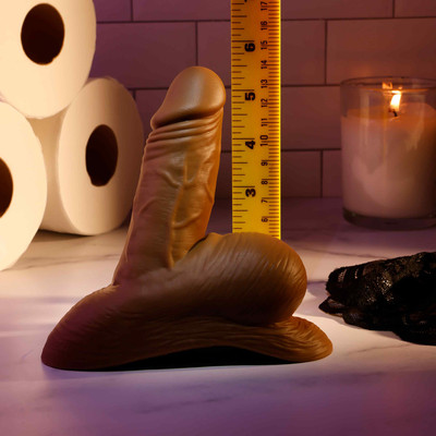 Foto 8 do produto Pênis Packer Realista em Silicone com Abertura em Funil - Gender X Stand To Pee | Disponível em 3 Cores